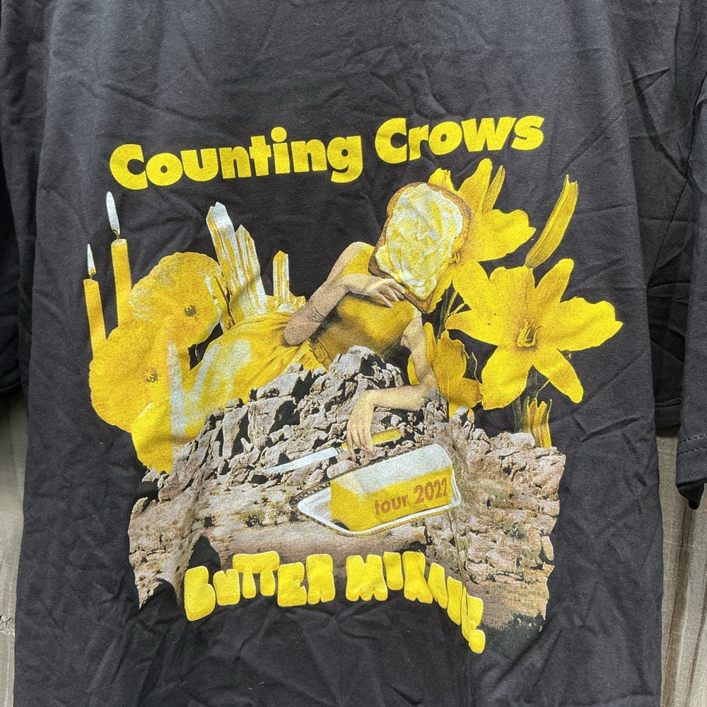 Counting Crows Black Graphic T-Shirt - Picture 2 of 3